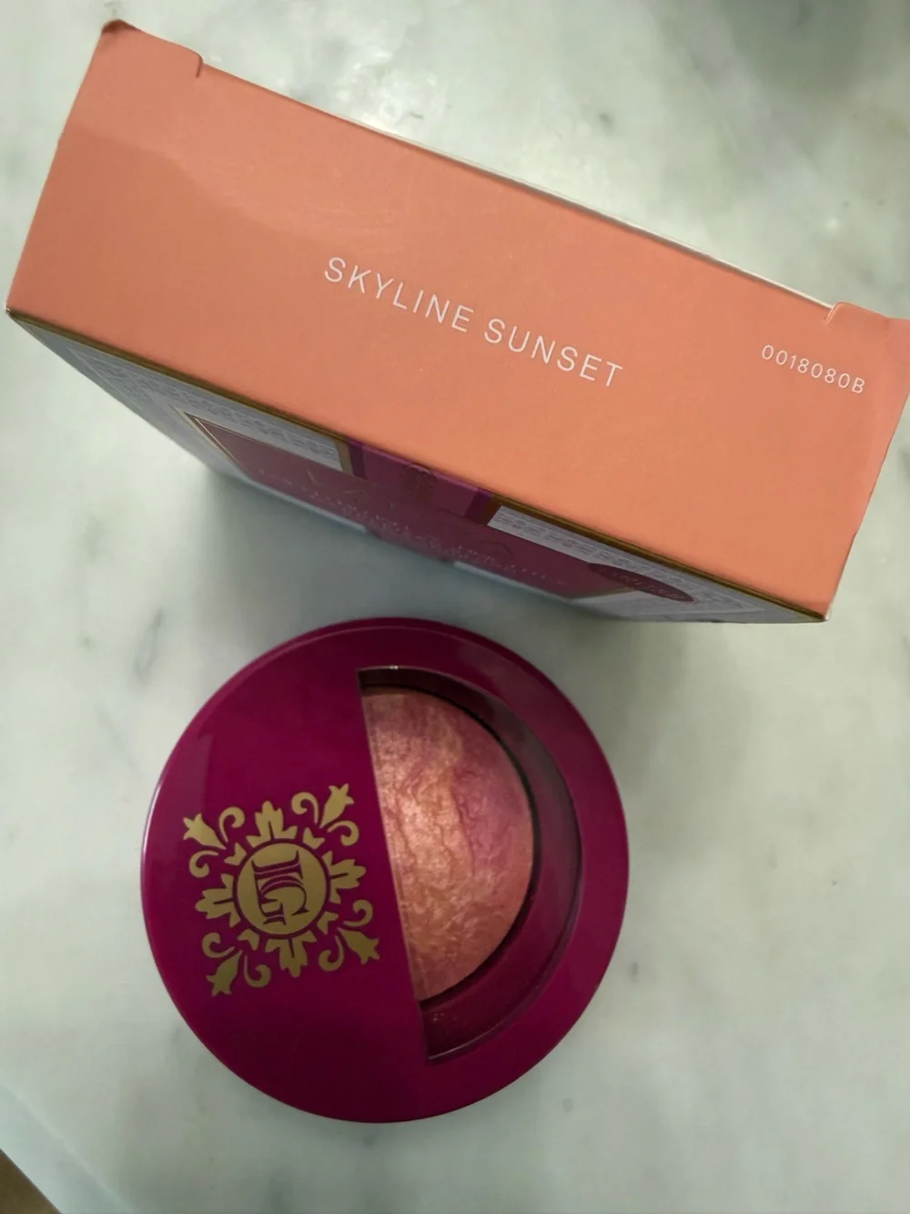 New Laura Geller Baked Marbleized Blush Limited Edition Skyline Sunset